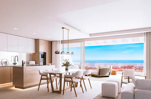 A balcony overlooking the Mediterranean