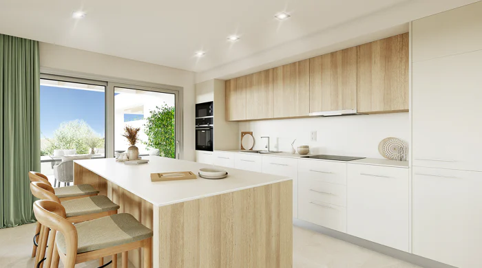 Altura 160, comfort and quality of life in modern apartments is Benahavis. Key Ready.