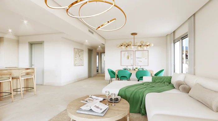 Altura 160, comfort and quality of life in modern apartments is Benahavis. Key Ready.