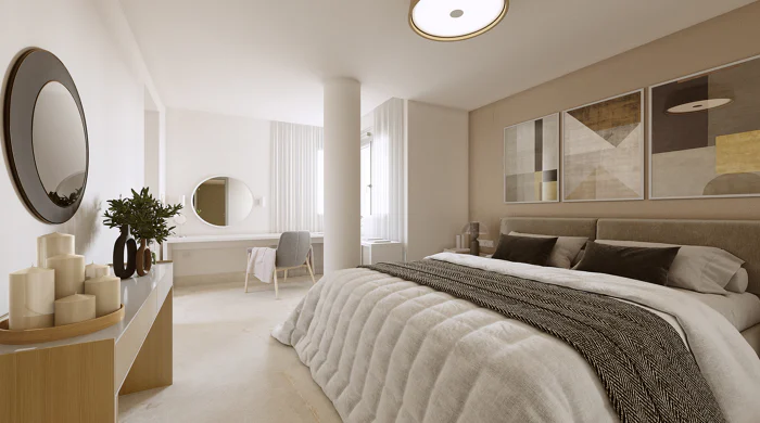 Altura 160, comfort and quality of life in modern apartments is Benahavis. Key Ready.