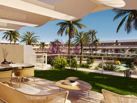 Allure, confort and design in groundfloor and duplex apartments in Alenda Golf.