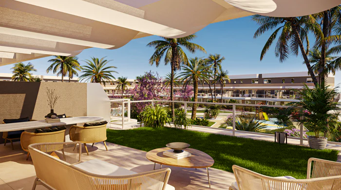 Allure, confort and design in groundfloor and duplex apartments in Alenda Golf.