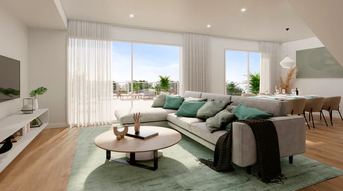 Allure, confort and design in groundfloor and duplex apartments in Alenda Golf.