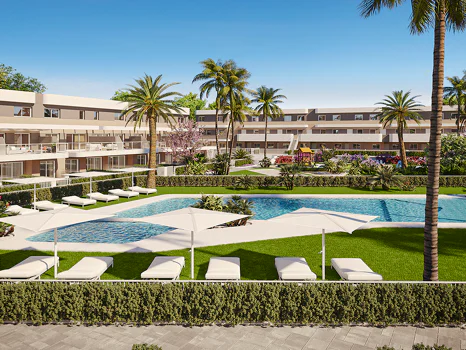 Allure, confort and design in groundfloor and duplex apartments in Alenda Golf.