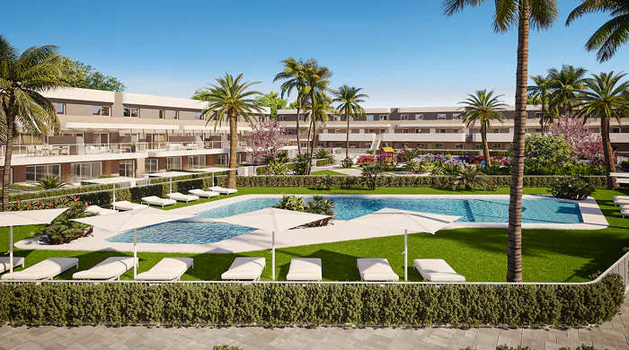 Allure, confort and design in groundfloor and duplex apartments in Alenda Golf.