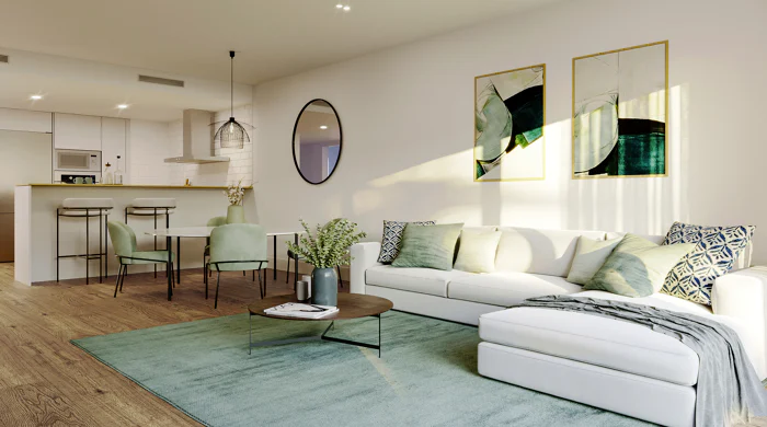 Allure, confort and design in groundfloor and duplex apartments in Alenda Golf.