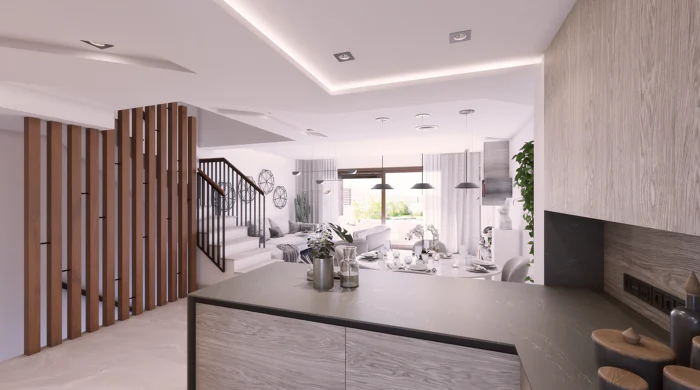 Almazara Views, contemporary townhouses fully integrated in nature.