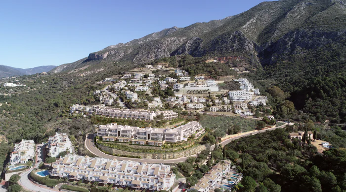 Almazara Views, contemporary townhouses fully integrated in nature.