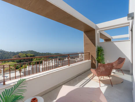Almazara Views, contemporary townhouses fully integrated in nature.