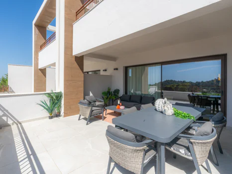 Almazara Views, contemporary townhouses fully integrated in nature.
