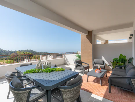 Almazara Views, contemporary townhouses fully integrated in nature.