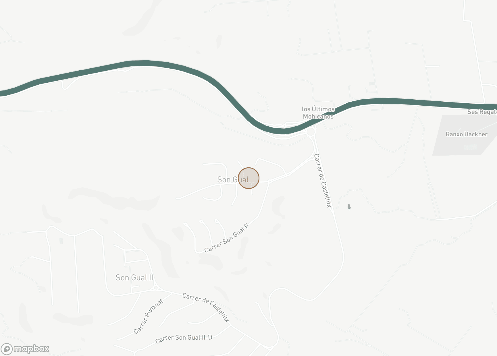 Property Location Map, Son Gual, Llevant