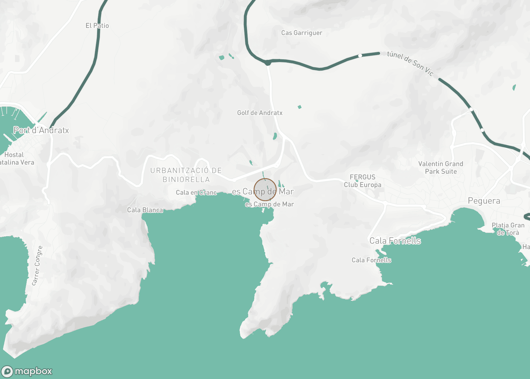 Property Location Map, Camp de Mar, Andratx