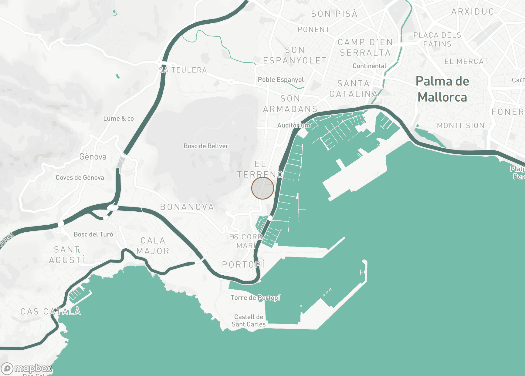 Property Location Map, El Terreno, Palma de Mallorca