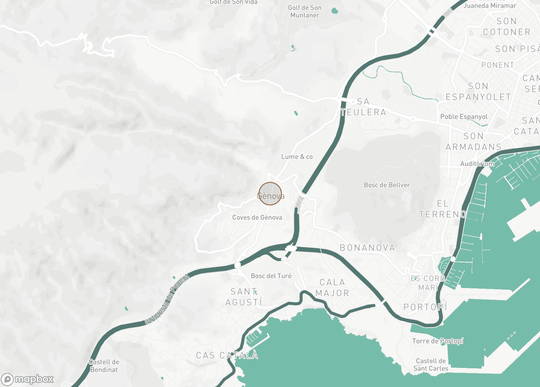 Property Location Map, Génova, Palma de Mallorca