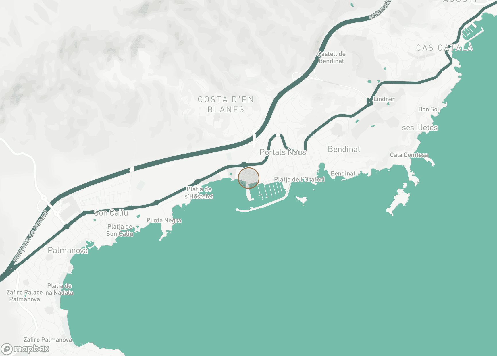 Property Location Map, Portals Nous - Puerto Portals, Calvia