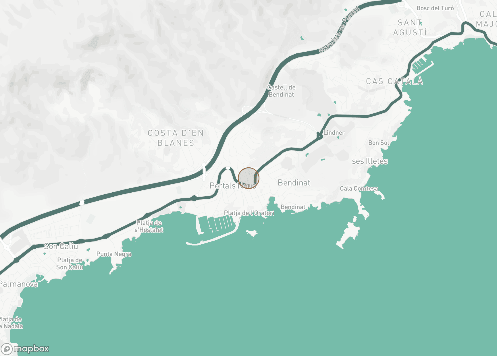 Property Location Map, Bendinat, Calvia