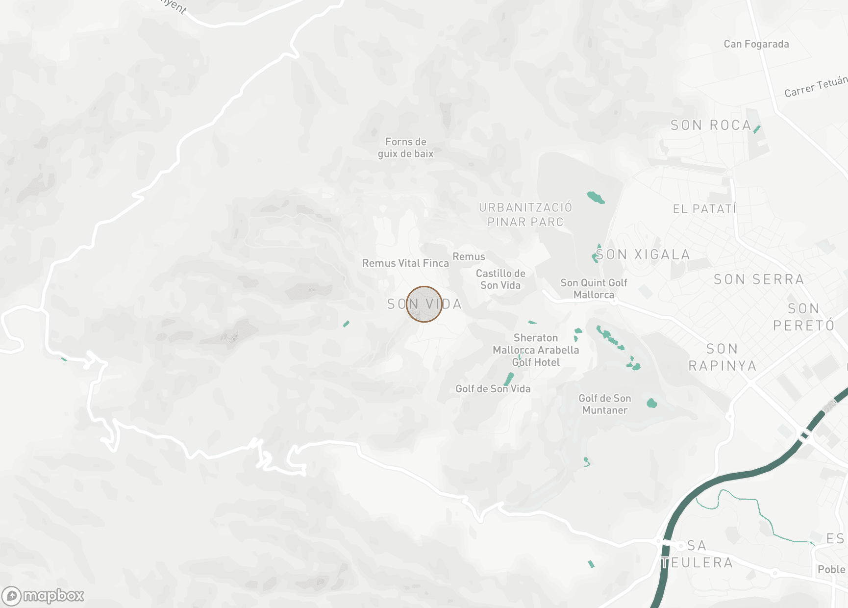 Property Location Map, Son Vida, Palma de Mallorca
