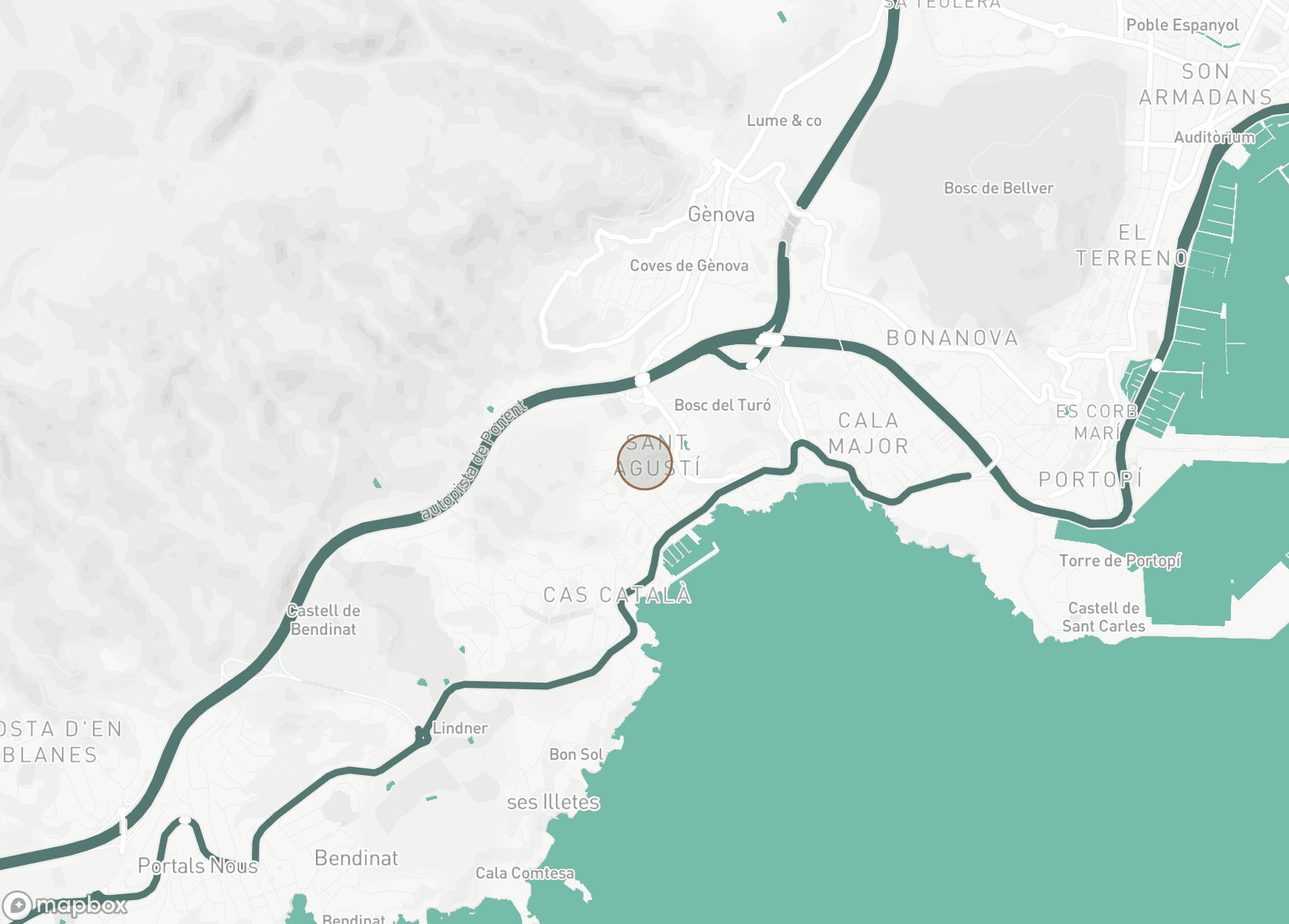 Property Location Map, Sant Agusti, Palma de Mallorca