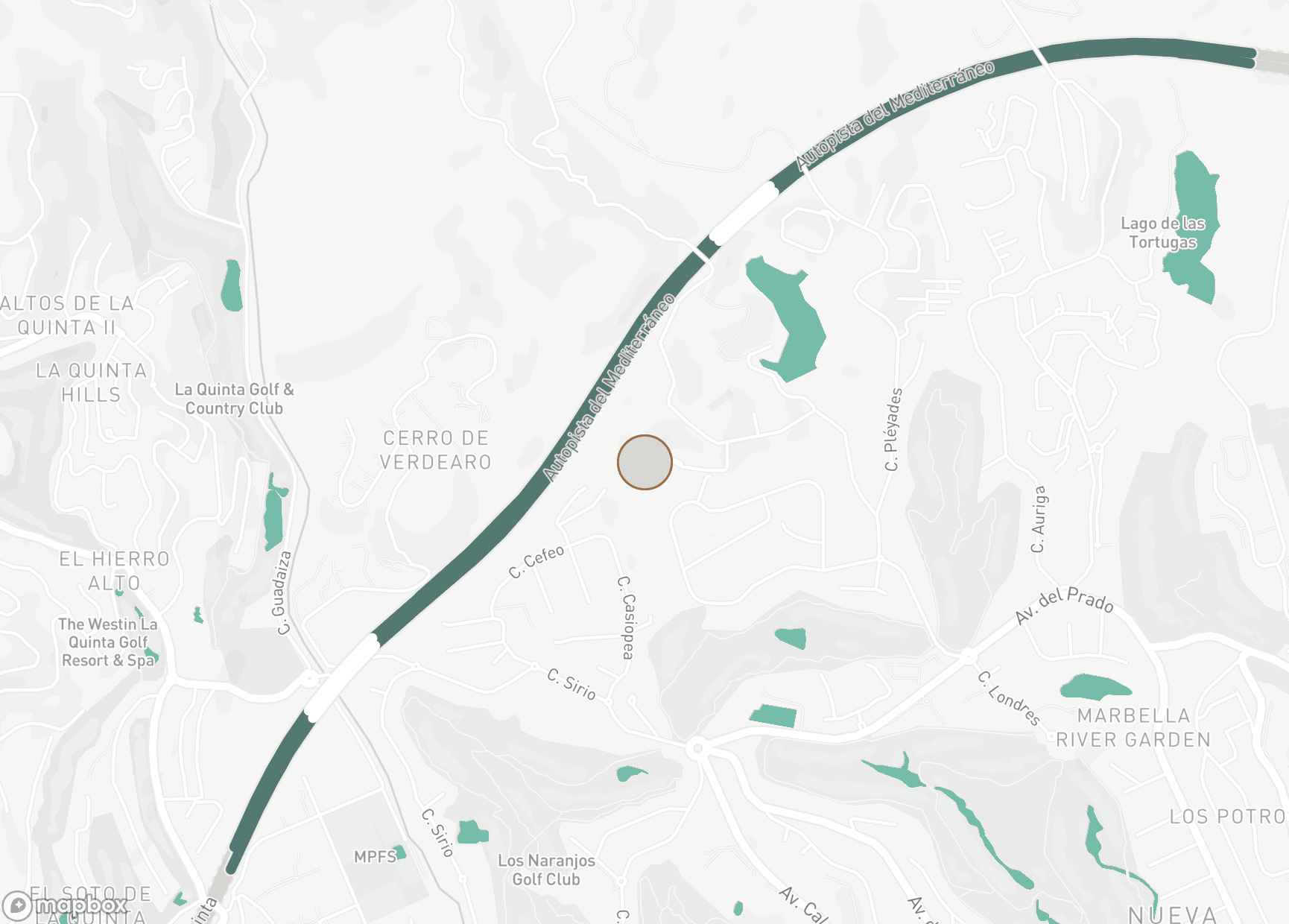 Property Location Map, Los Arrayanes, Nueva Andalucia