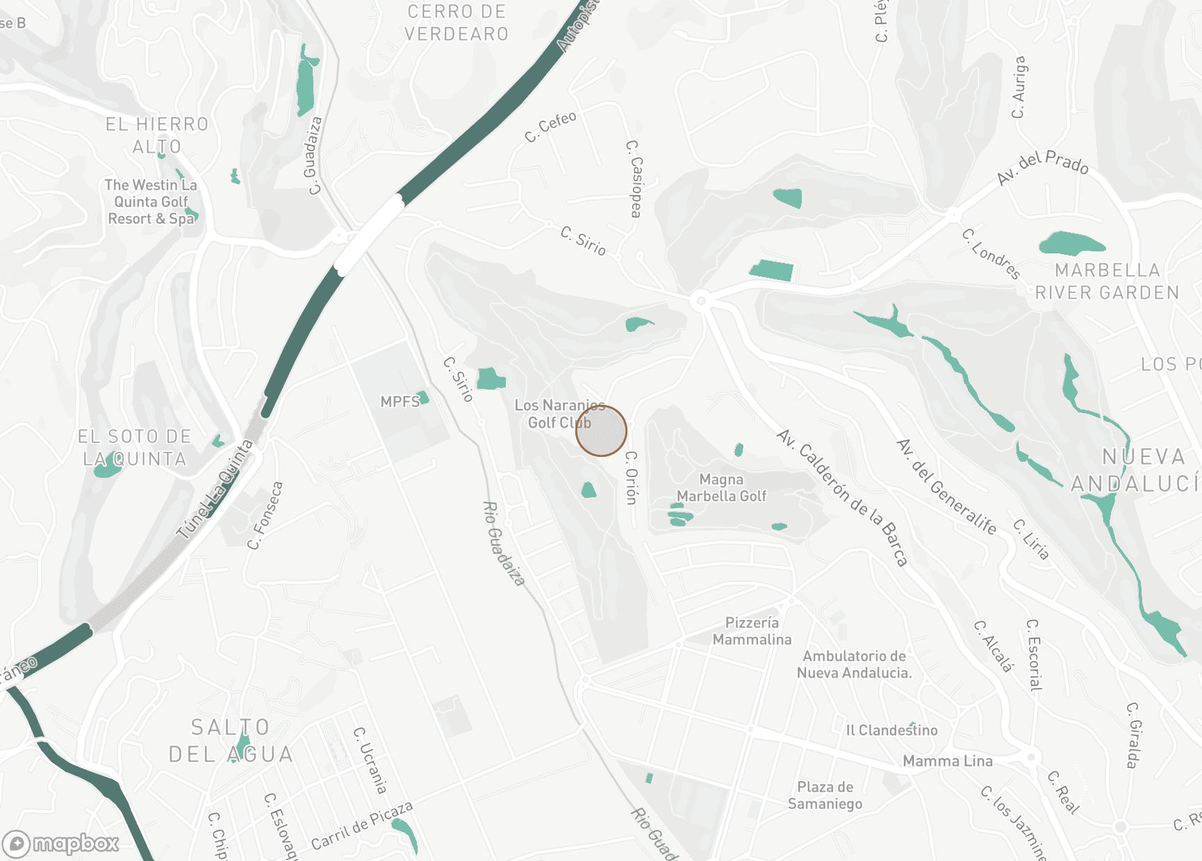 Property Location Map, Alcores del Golf, Nueva Andalucia