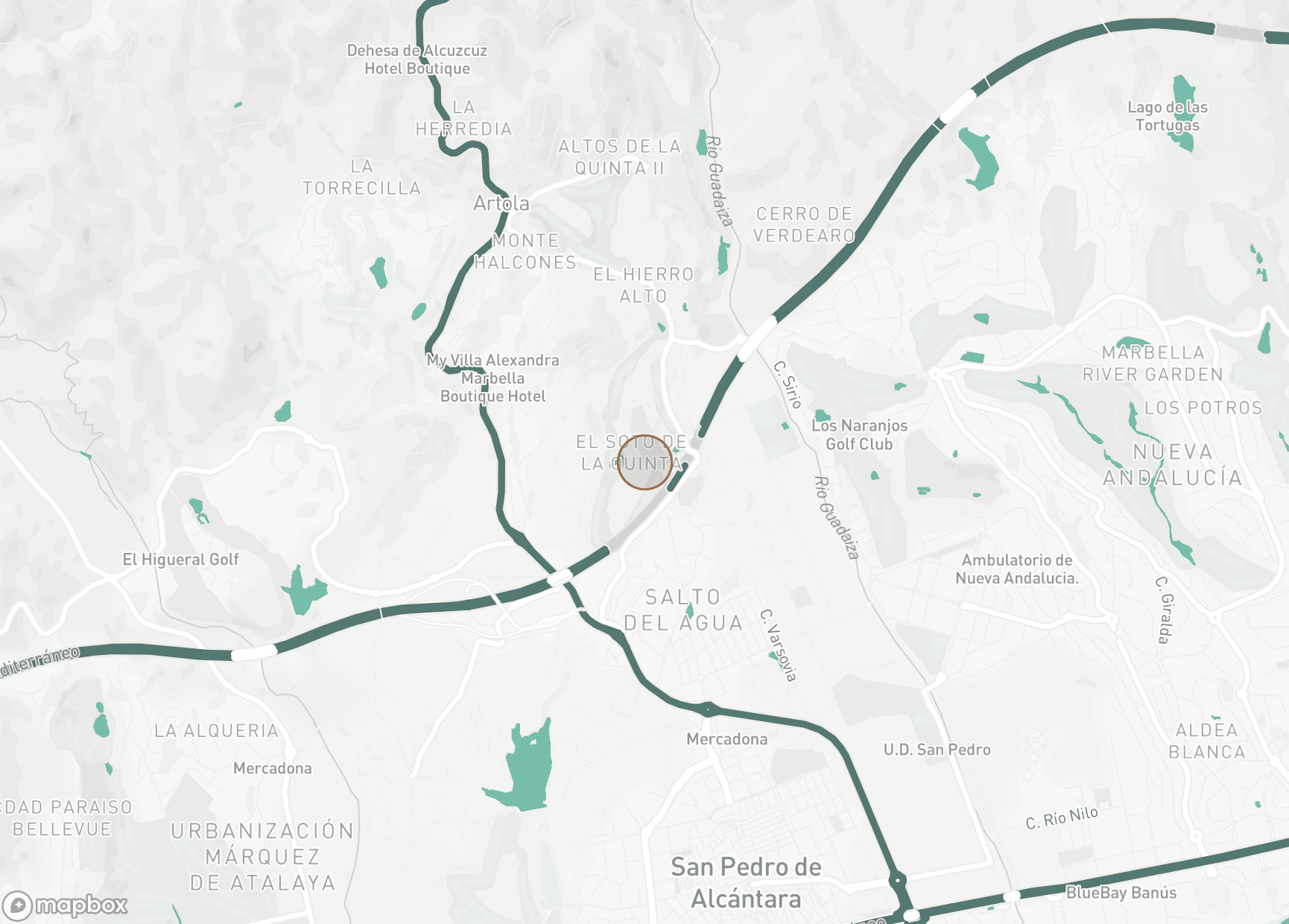 Property Location Map, Real de La Quinta, Benahavis