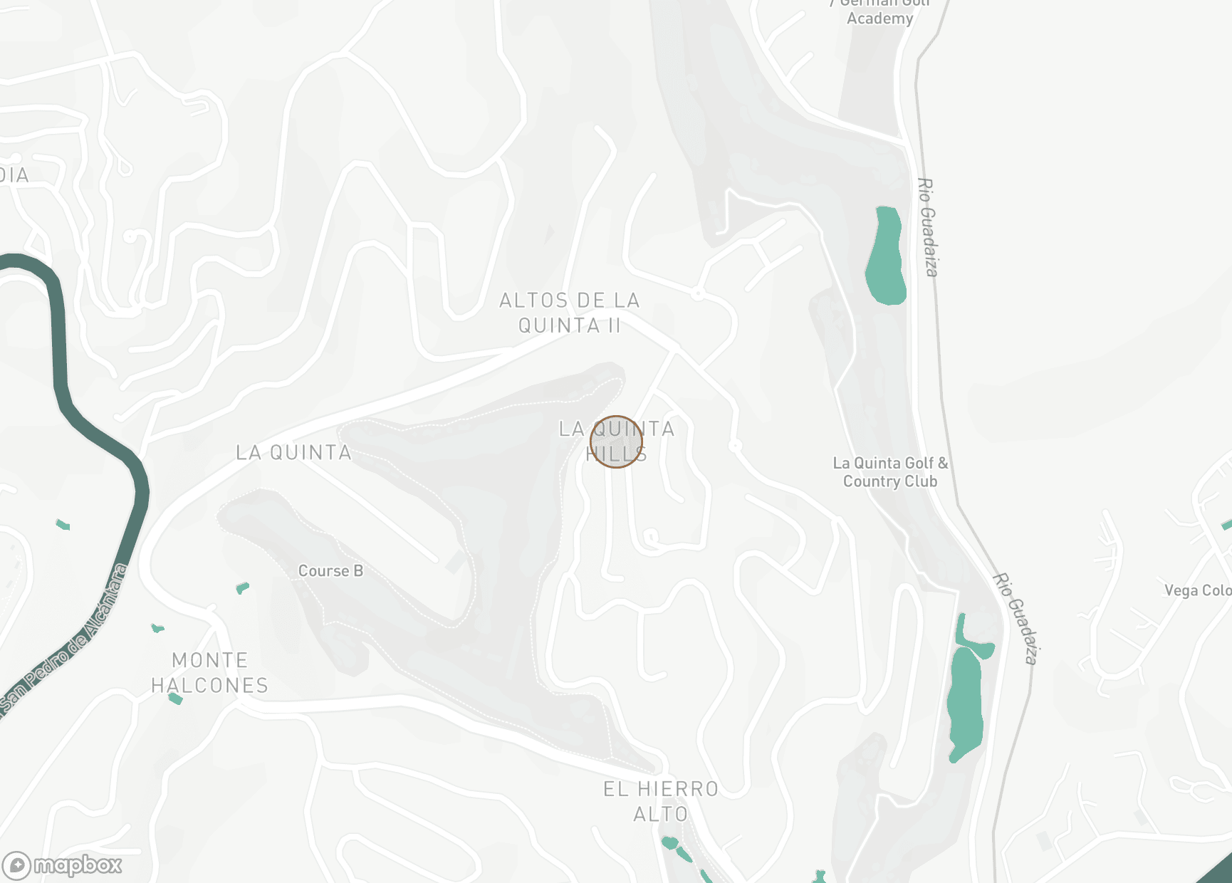 Property Location Map, La Quinta Hills, Benahavis
