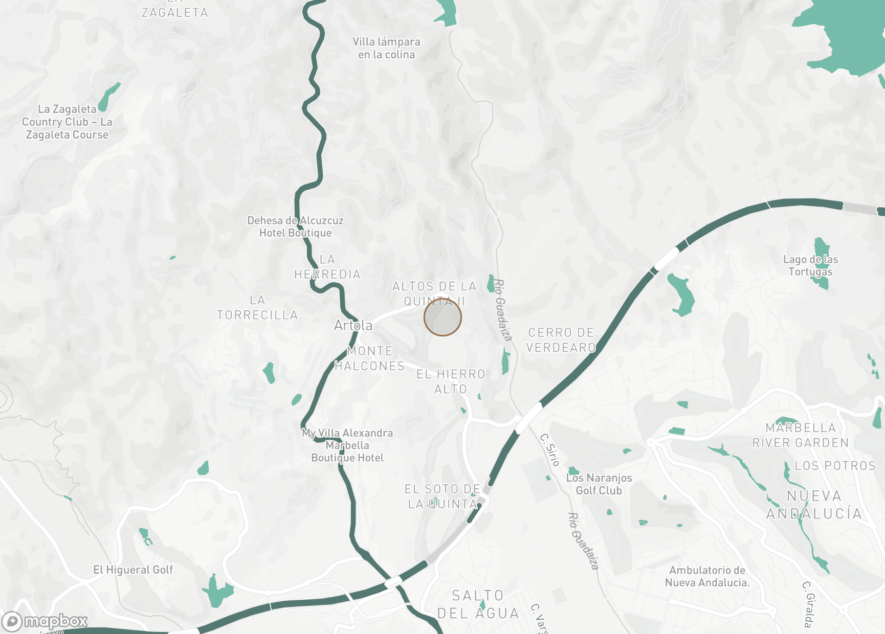 Property Location Map, La Quinta Hills, Benahavis