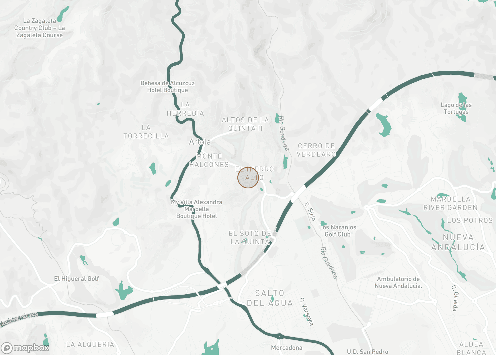 Property Location Map, El Herrojo, Benahavis