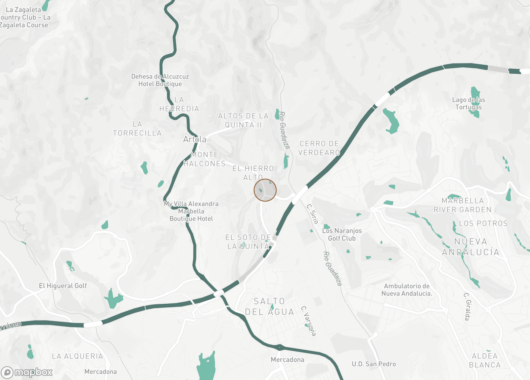 Property Location Map, La Quinta, Benahavis