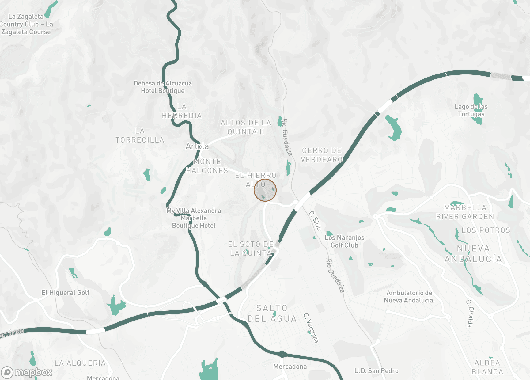Property Location Map, La Quinta Golf, Benahavis