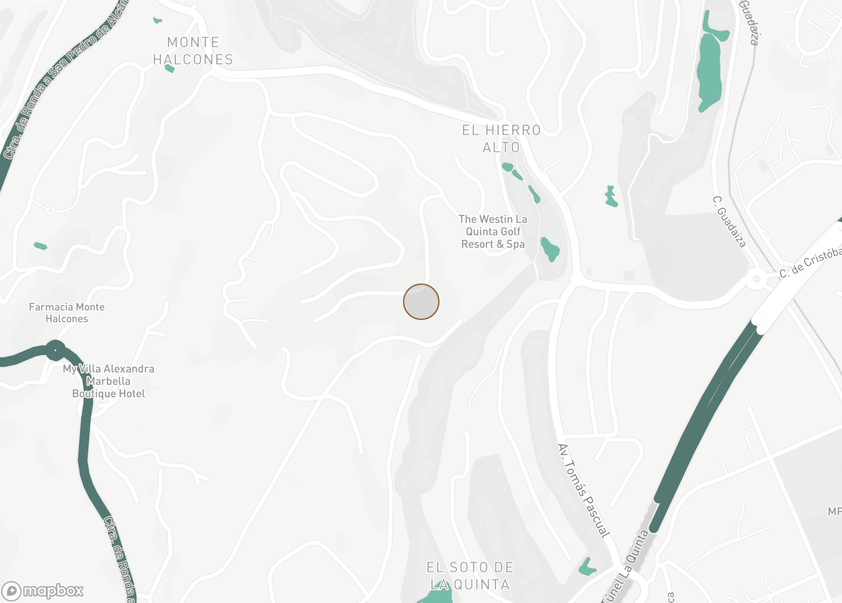 Property Location Map, El Herrojo, Benahavis