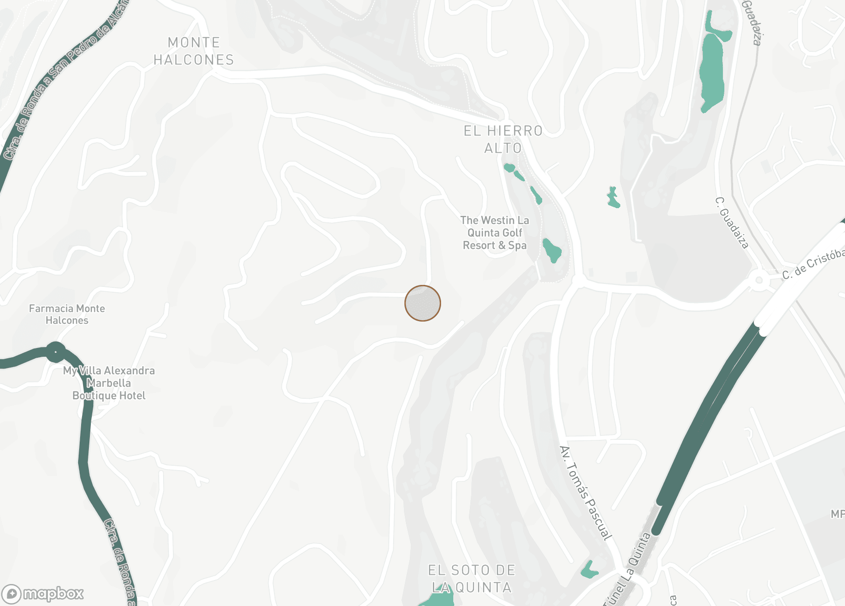 Property Location Map, El Herrojo, Benahavis