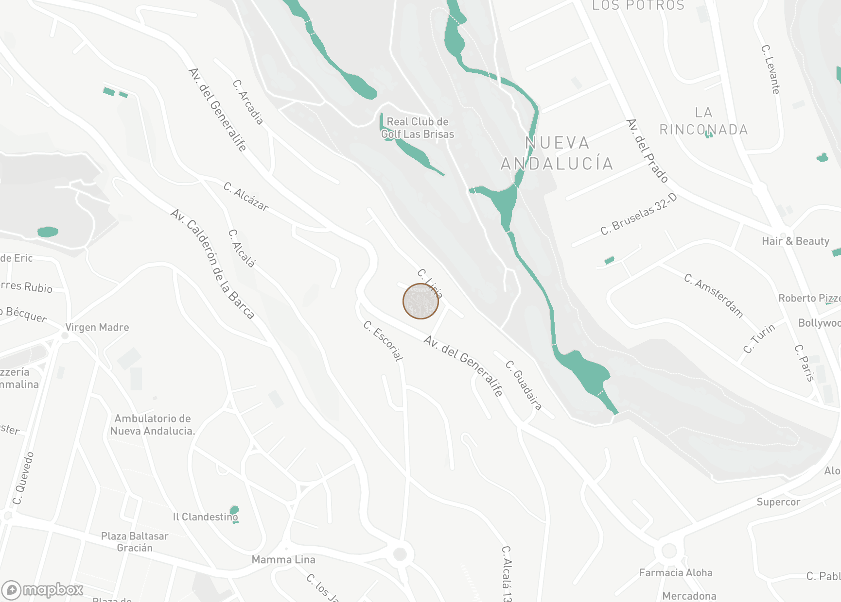 Property Location Map, Las Brisas, Nueva Andalucia