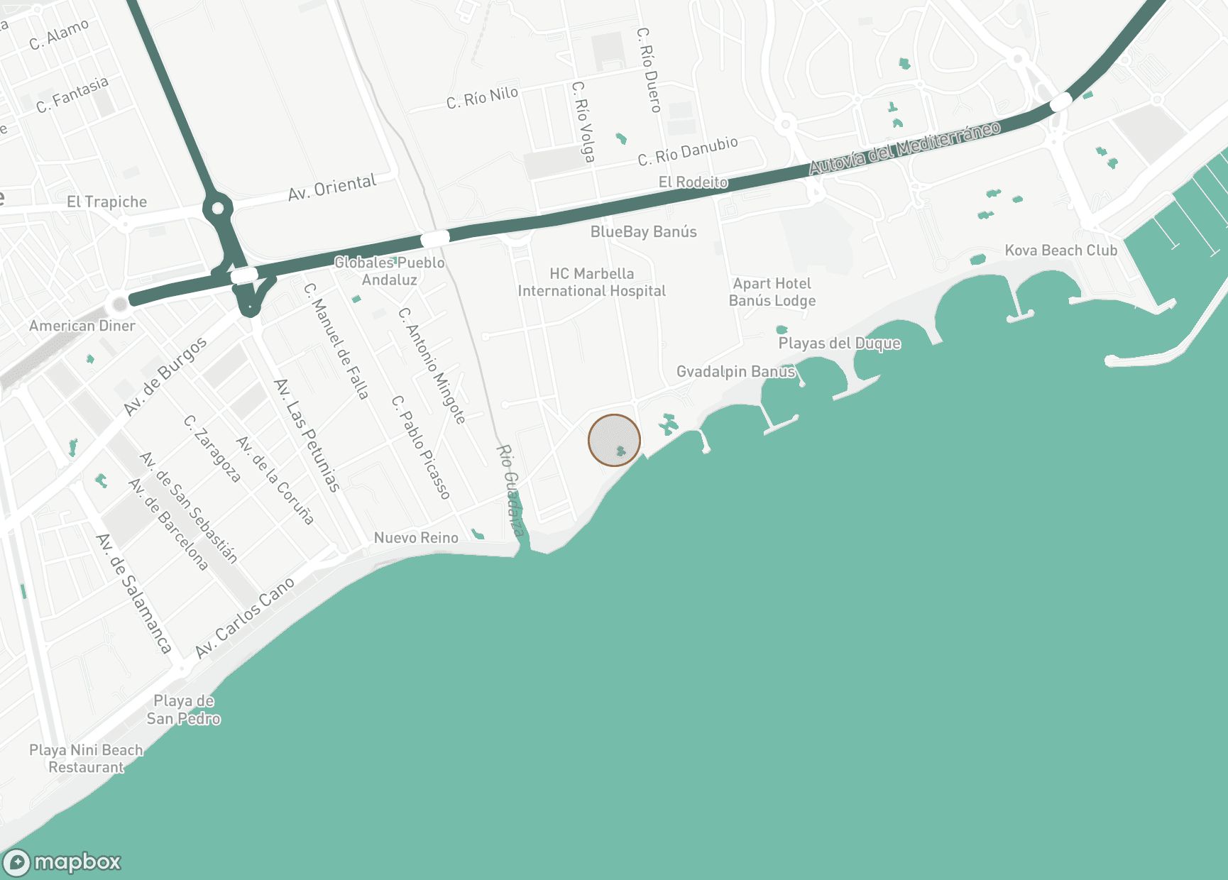 Property Location Map, Ventura del Mar, Marbella - Puerto Banus