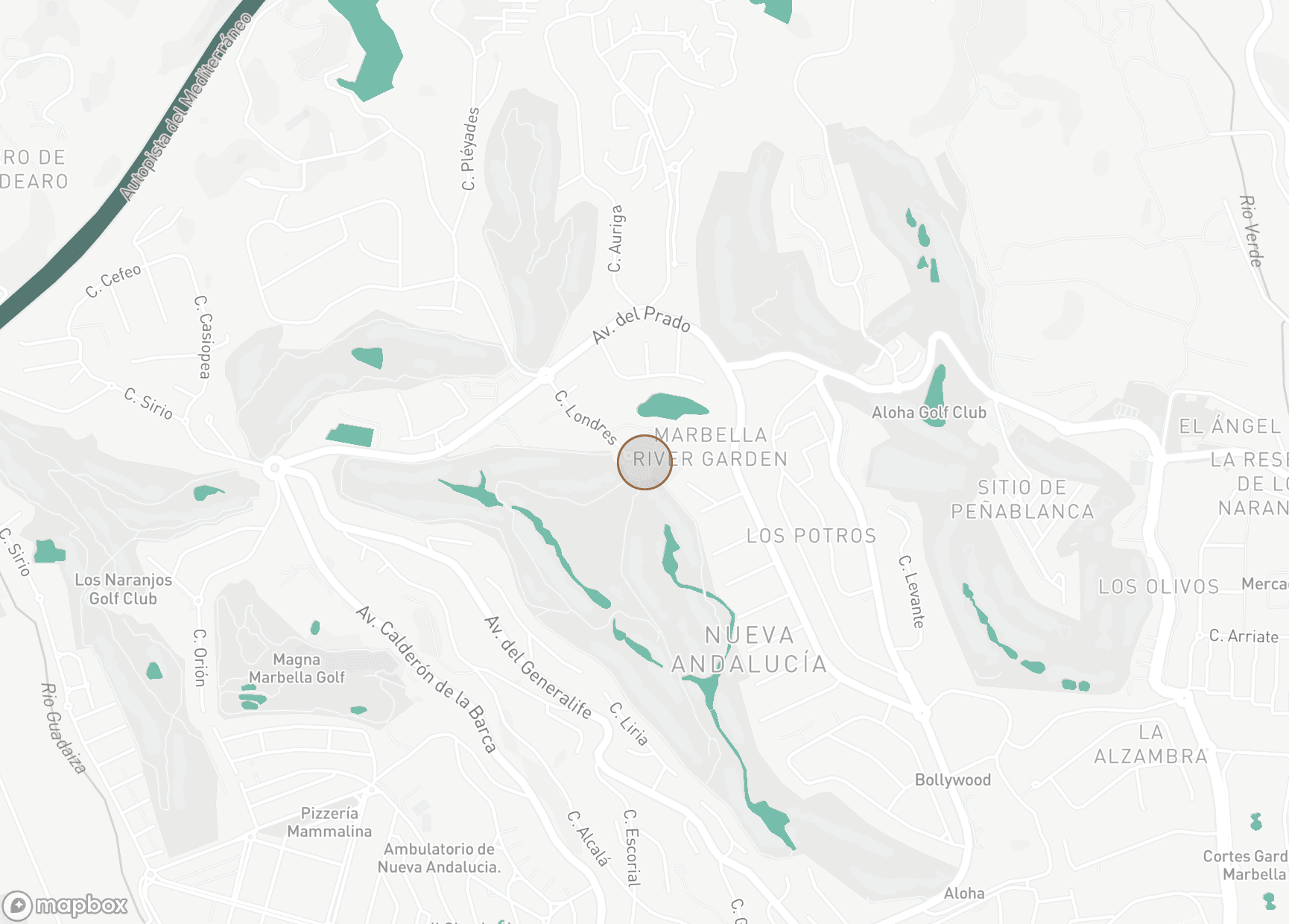 Property Location Map, Country Club Las Brisas, Nueva Andalucia
