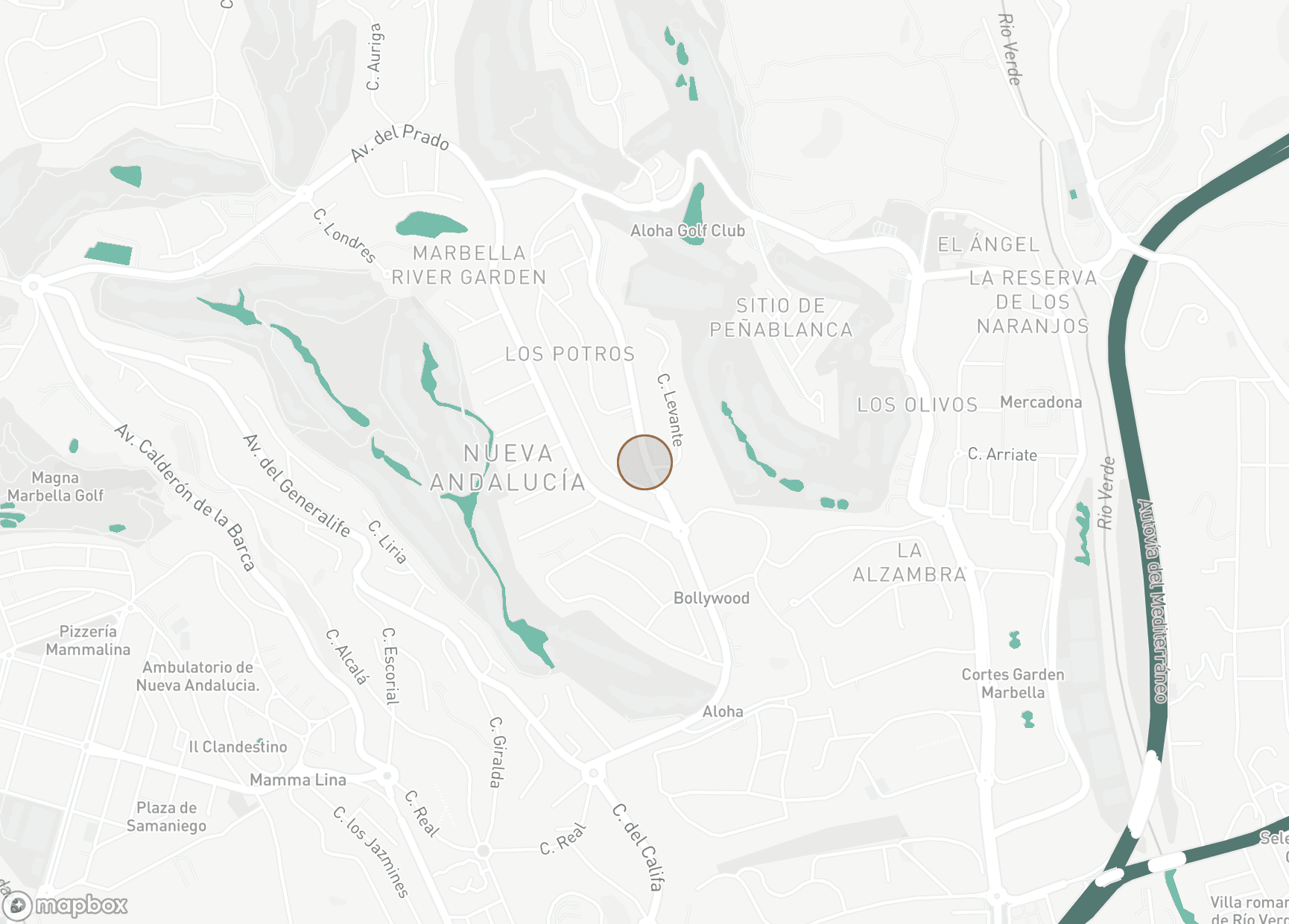 Property Location Map, Aloha, Nueva Andalucia