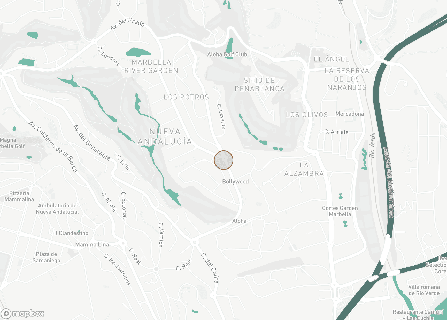 Property Location Map, Aloha Gardens, Nueva Andalucia