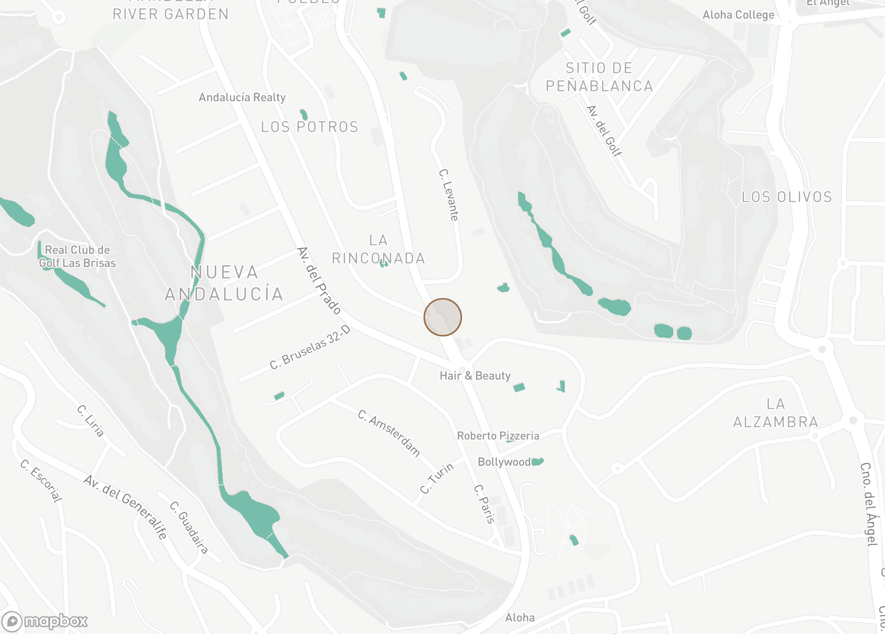 Property Location Map, Los Dragos, Nueva Andalucia
