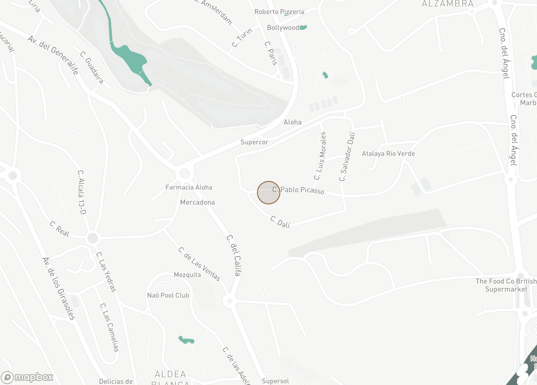 Property Location Map, Atalaya de Rio Verde, Nueva Andalucia