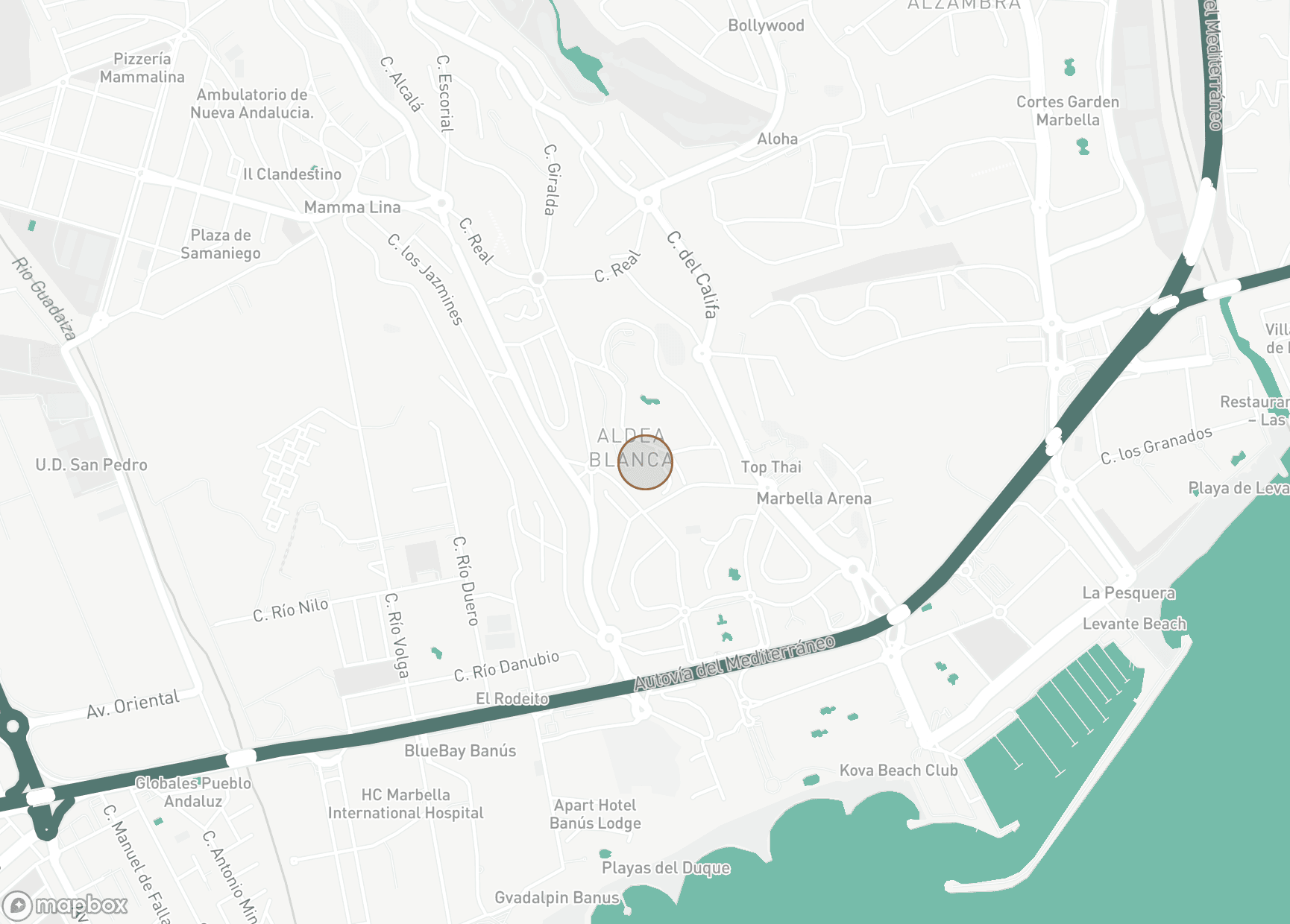 Property Location Map, Aldea Blanca, Nueva Andalucia
