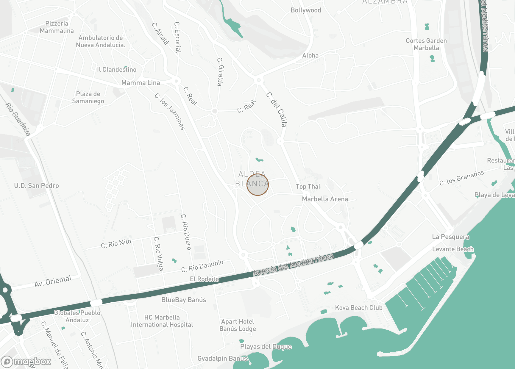 Property Location Map, Aldea Blanca, Nueva Andalucia