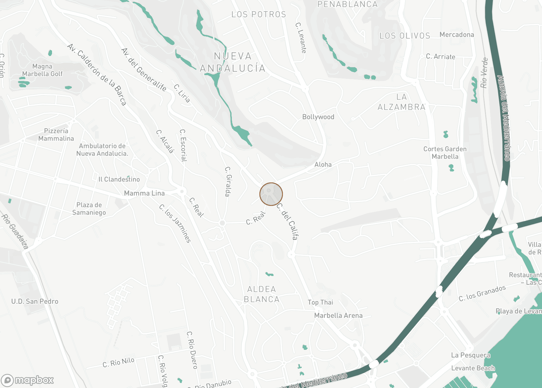Property Location Map, Las Lomas de Nueva Andalucia