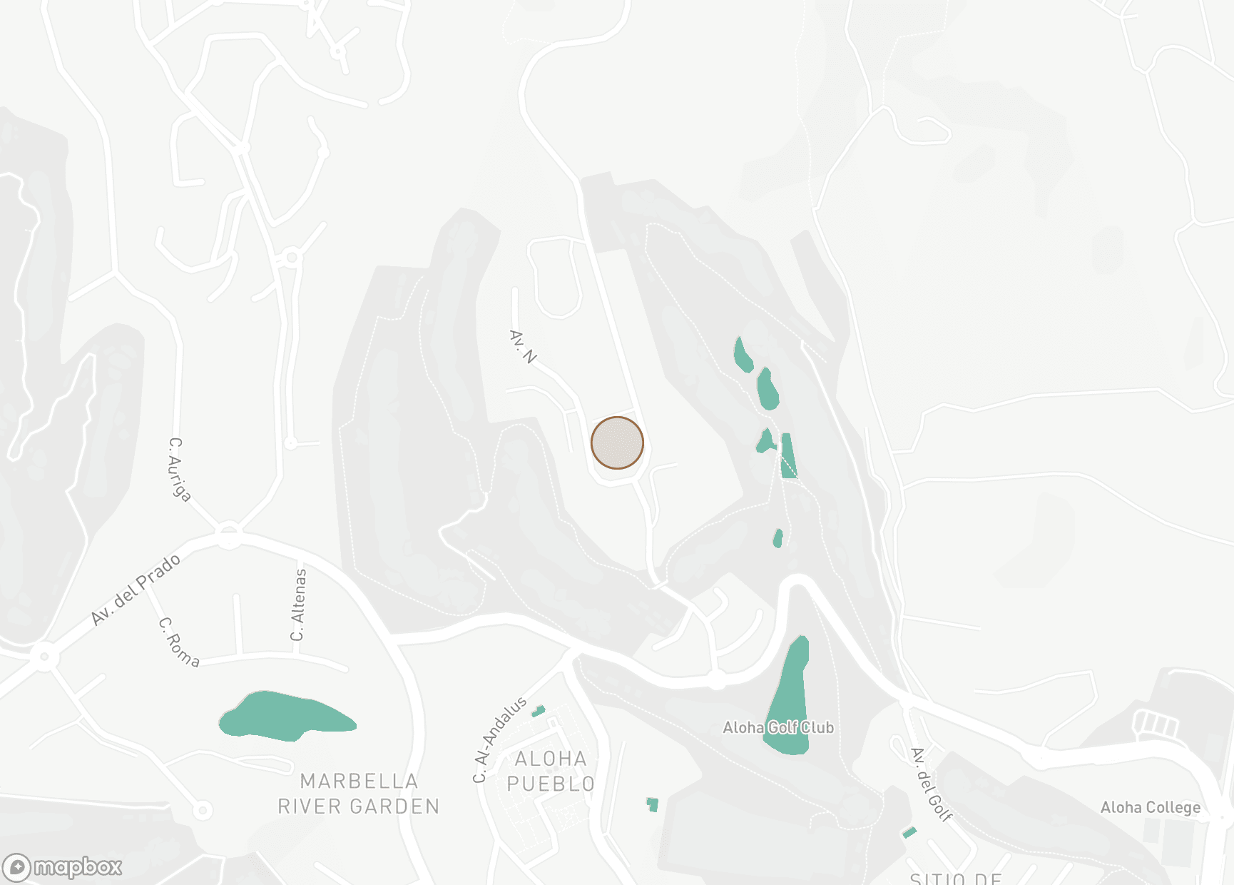 Property Location Map, La Colina, Nueva Andalucia