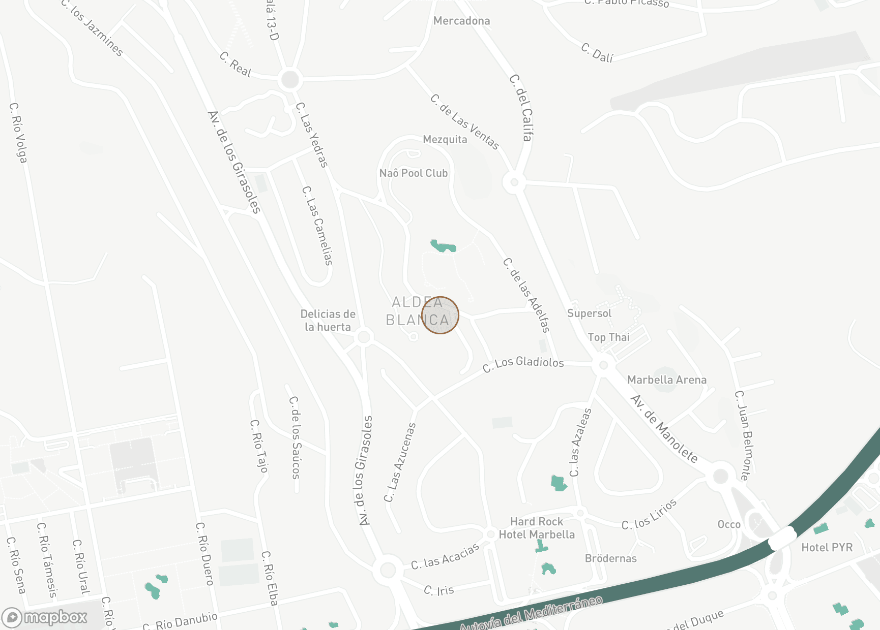 Property Location Map, Aldea Blanca, Nueva Andalucia
