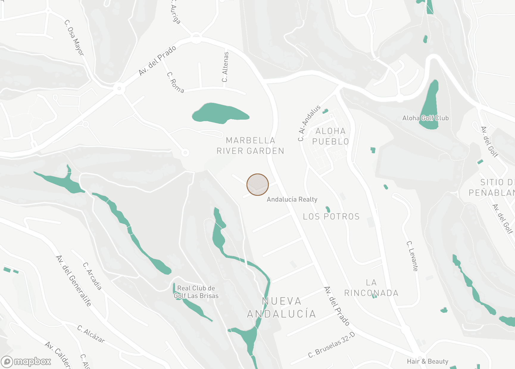 Property Location Map, Las Brisas, Nueva Andalucia