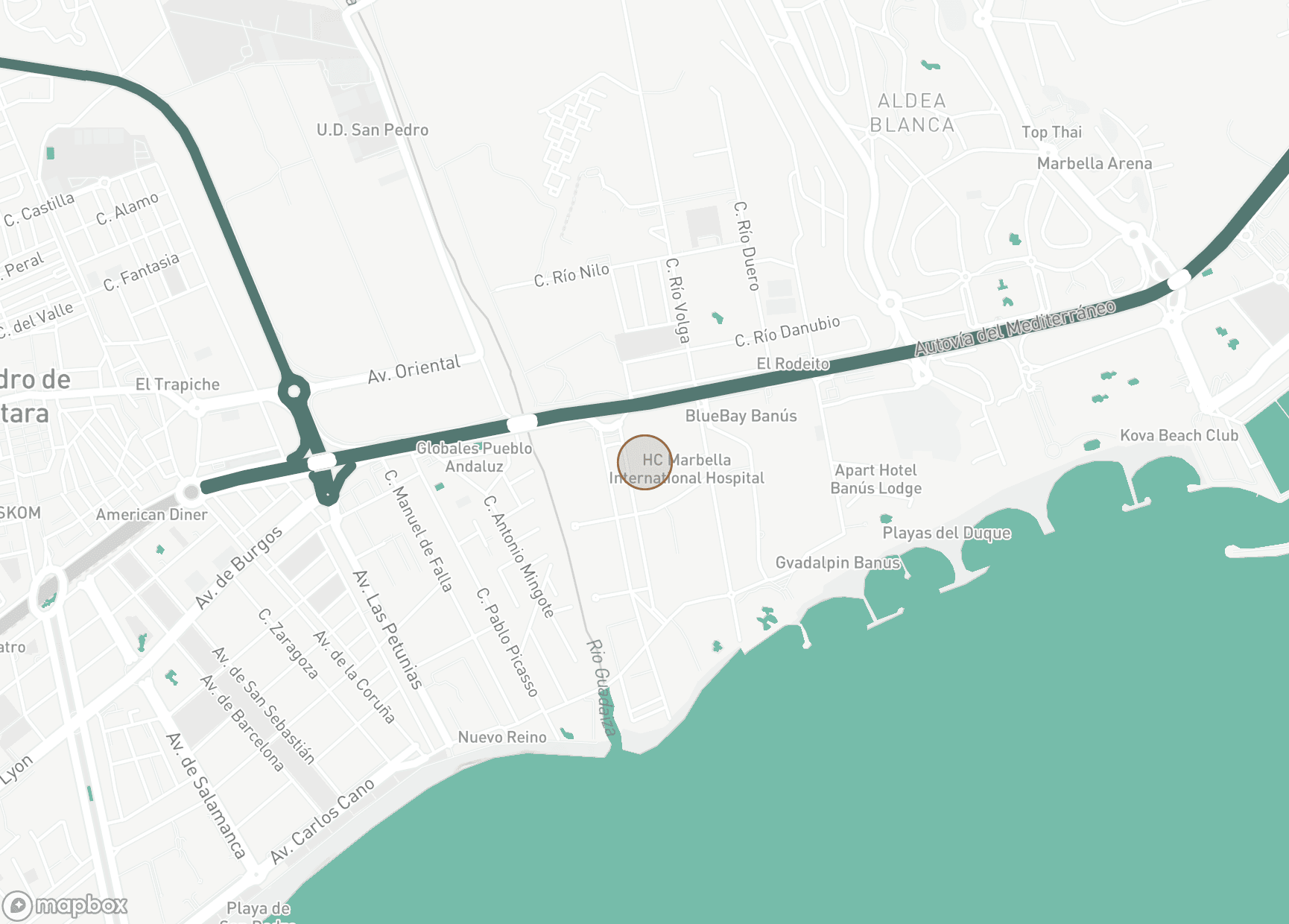 Property Location Map, El Embrujo Banús, Marbella - Puerto Banus