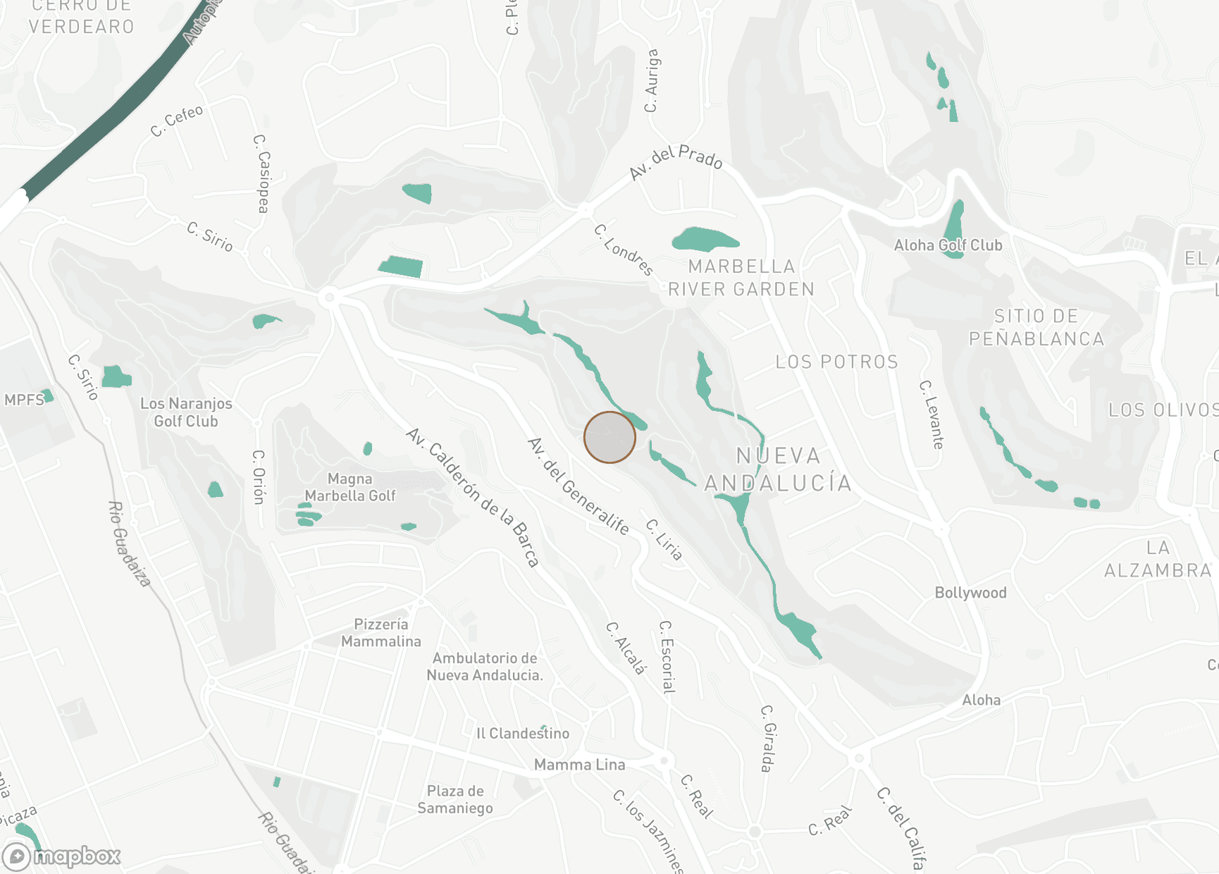 Property Location Map, Las Brisas, Nueva Andalucia