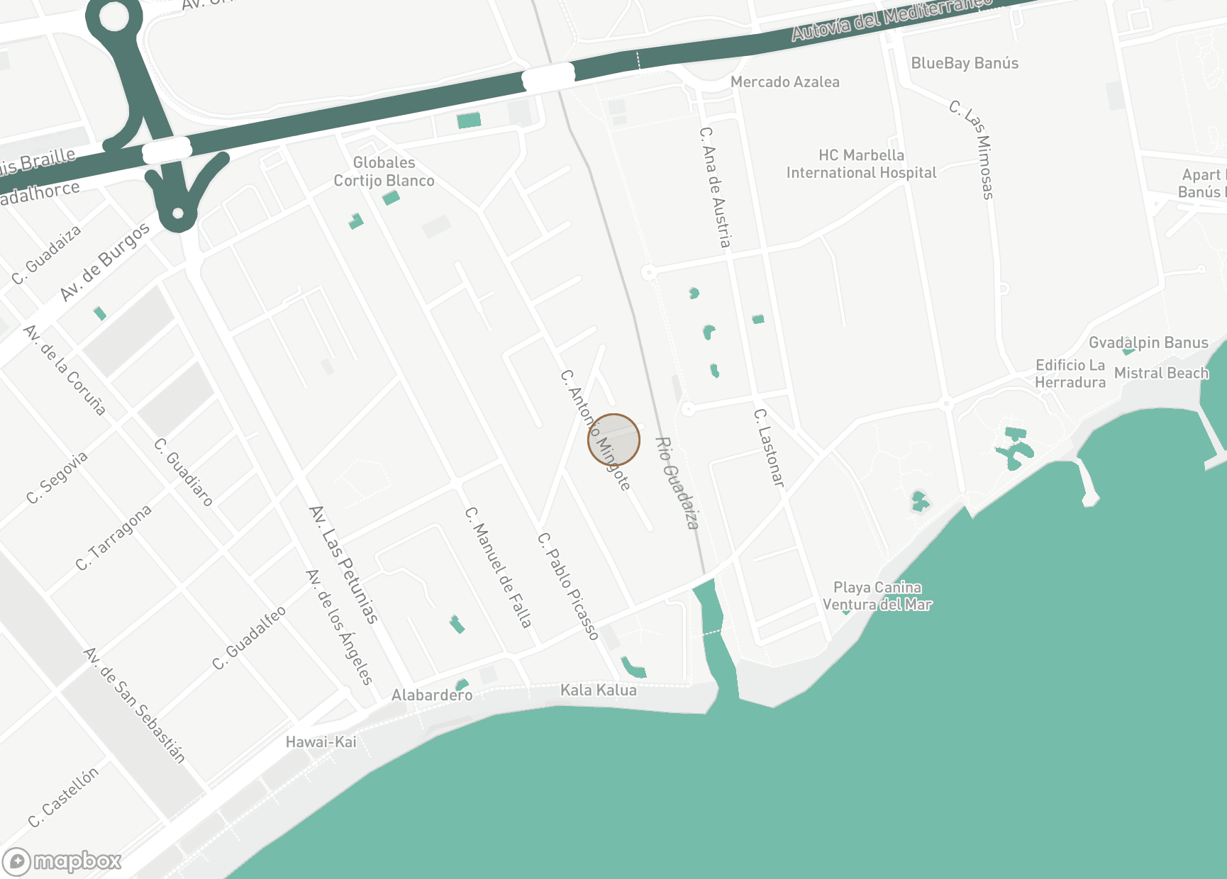 Property Location Map, Cortijo Blanco, San Pedro de Alcantara