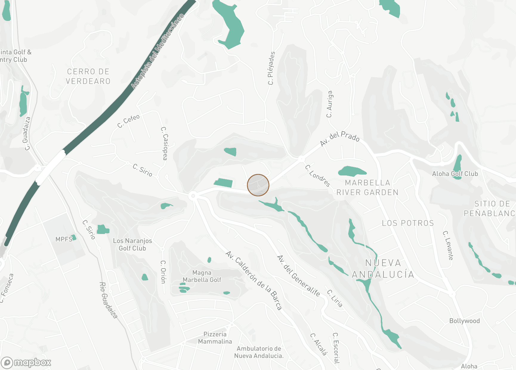 Property Location Map, Las Alamandas, Nueva Andalucia